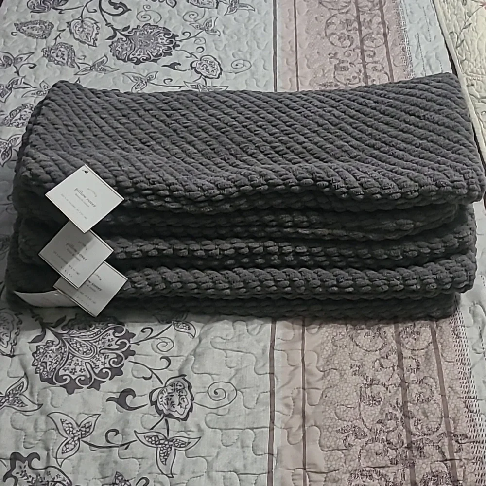 Pottery Barn Woven Pillow Covers (4)